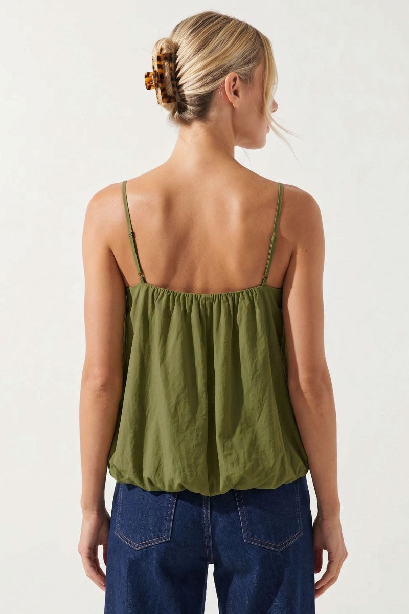 2542 Olive Straps Top