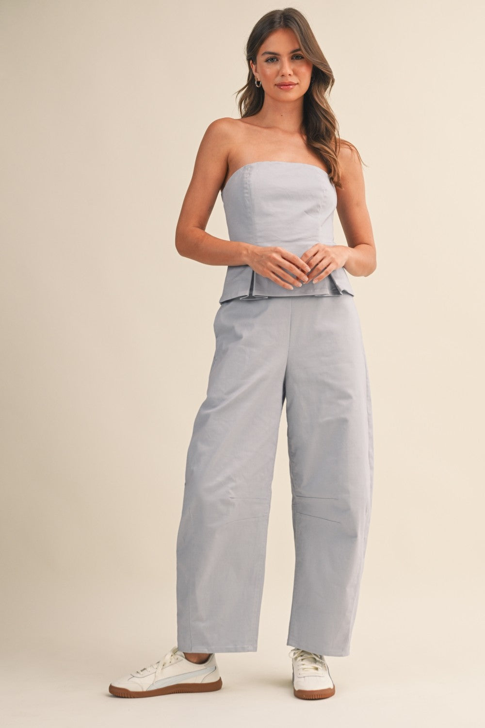 2514 Strapless Baby Blue Jumpsuit