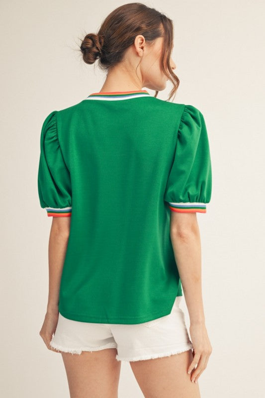 2206 Multi Color Trim Shirt