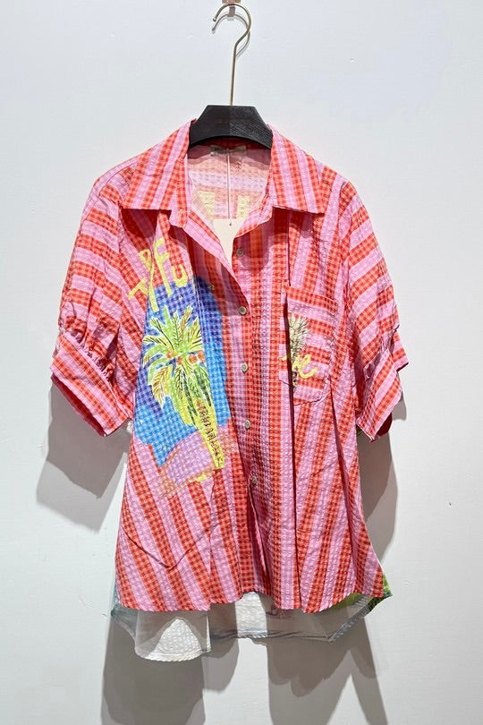 2479 South Beach Onesize Italian Button Down Shirt