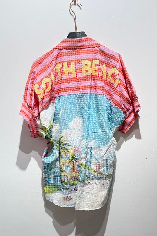 2479 South Beach Onesize Italian Button Down Shirt