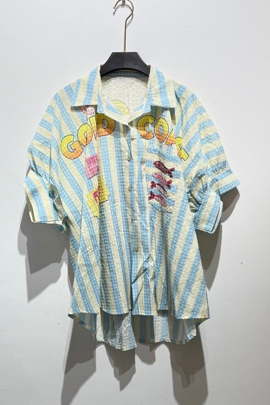 2477 Gold Coast Onesize Italian Button Down Shirt
