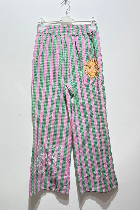 2476 Sun Striped Onesize Italian Pant