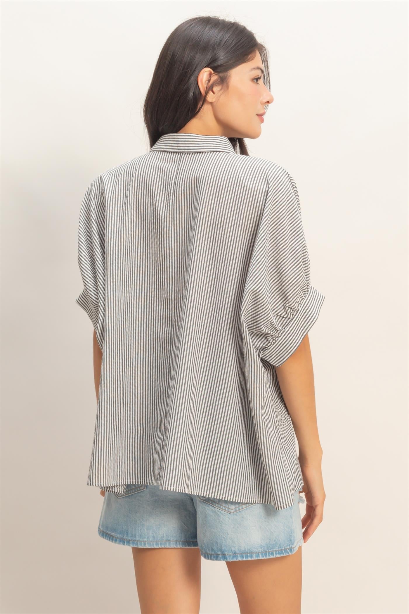 2336 Striped Button Down Shirt