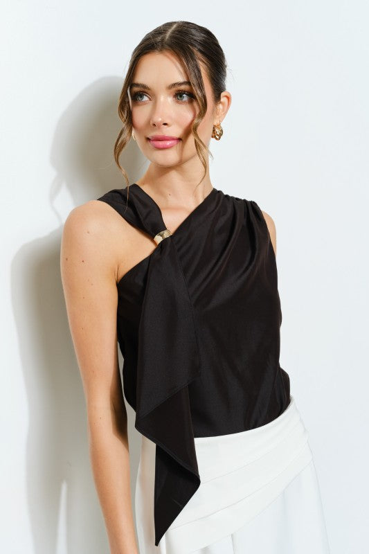 1806 Asymetrical Black Top