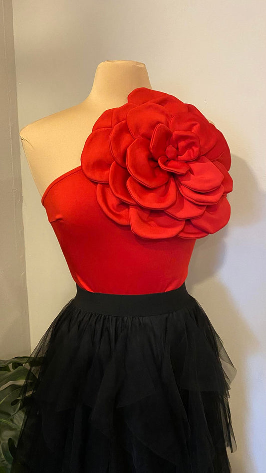 1025 Big Flower Bodysuit