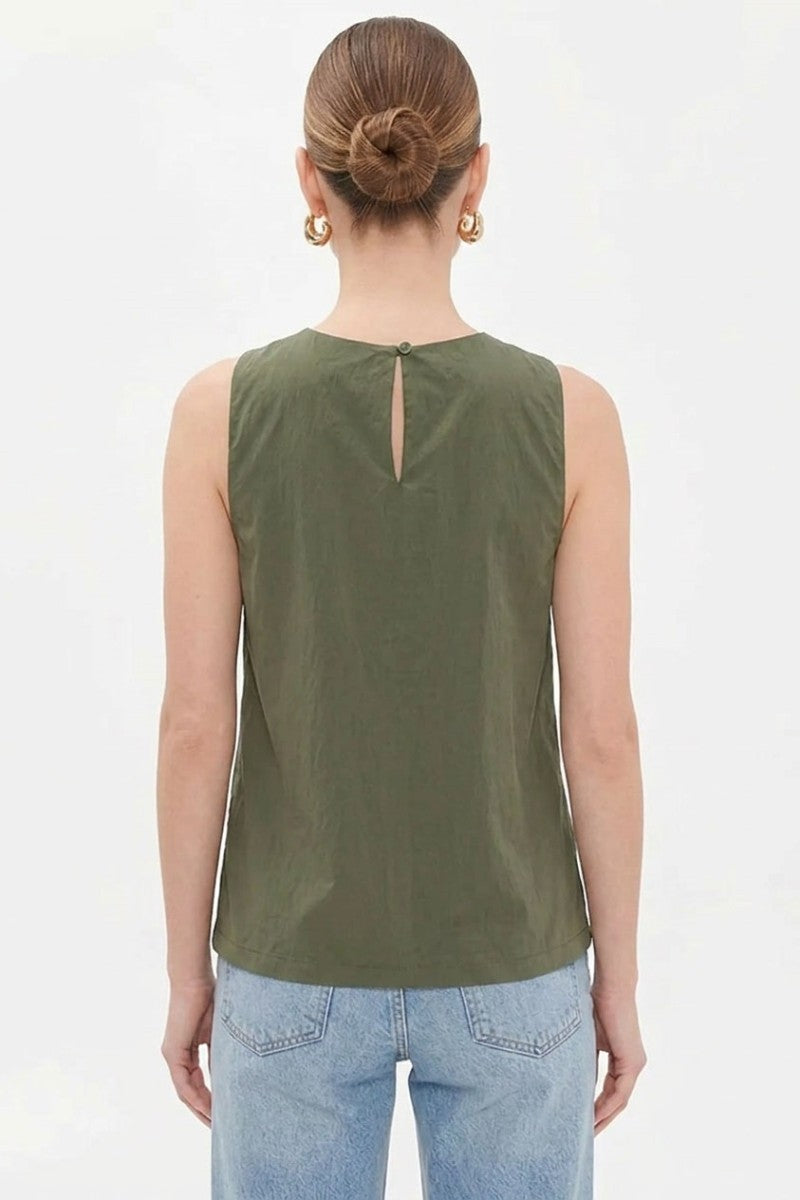 2625 Asymmetrical Cross Front Top