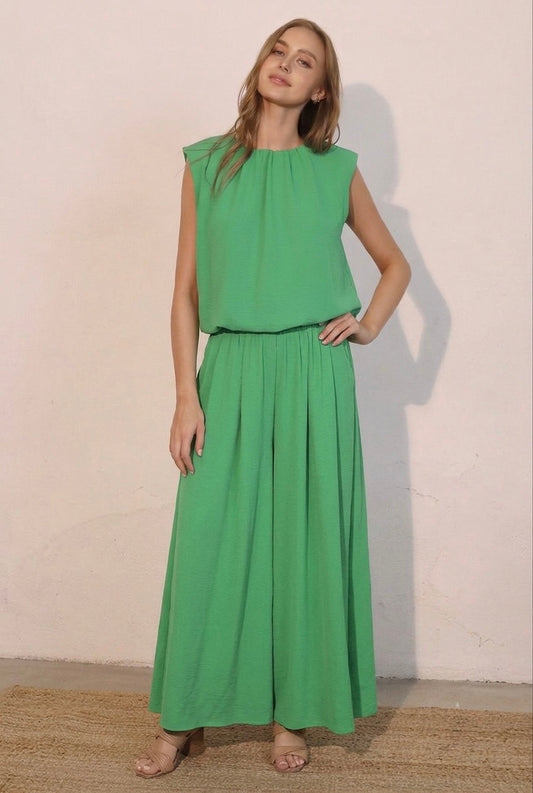 2527 Green Pant Set