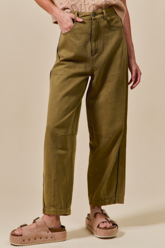 1819 Olive Barrel Pant