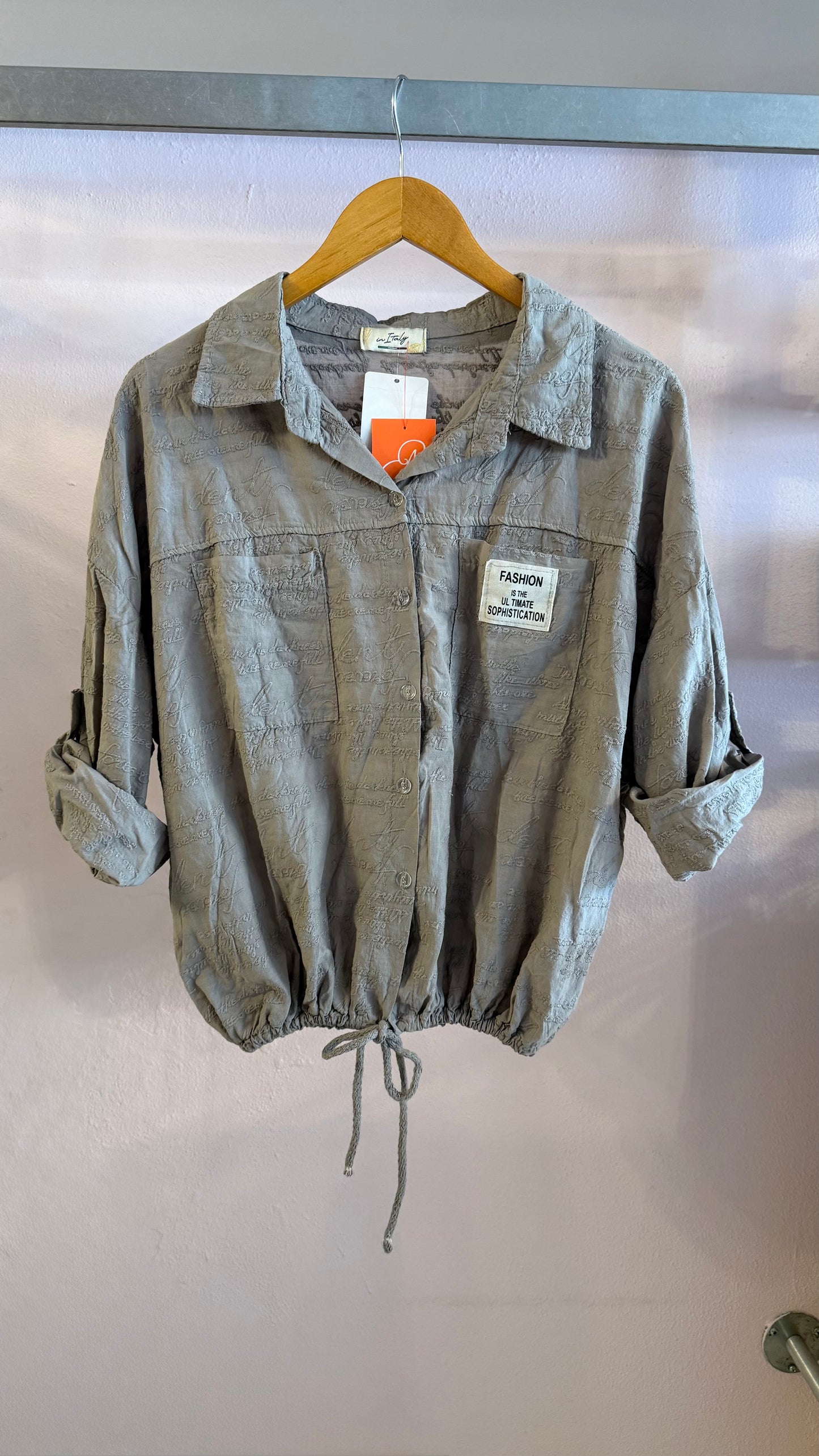 2597 Onesize Made In Italy Bubble Shirt