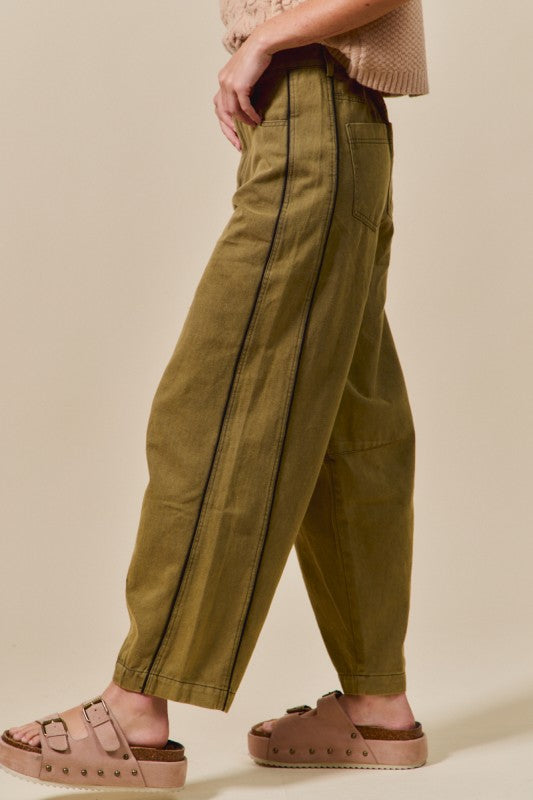 1819 Olive Barrel Pant