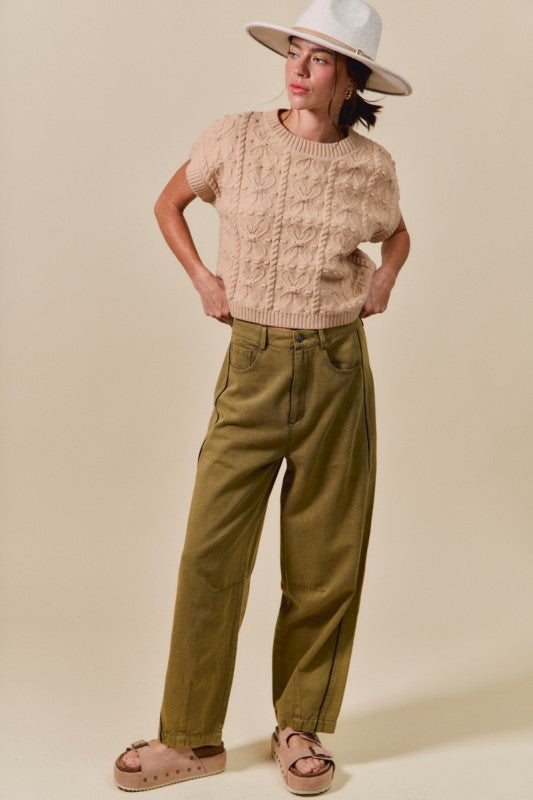 1819 Olive Barrel Pant