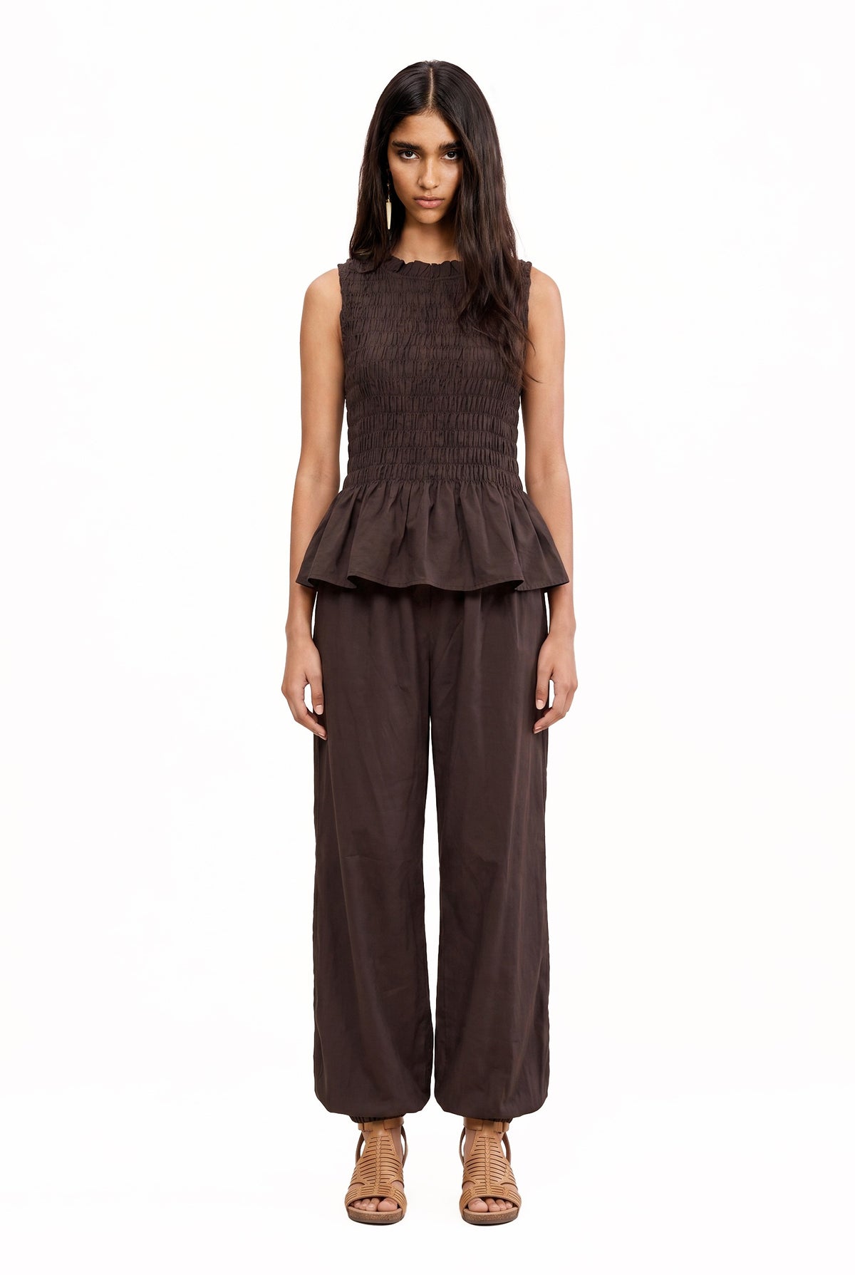 2731 Peplum & Alladin Pant Set