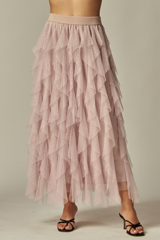 1757 Tulle Ruffle Skirt