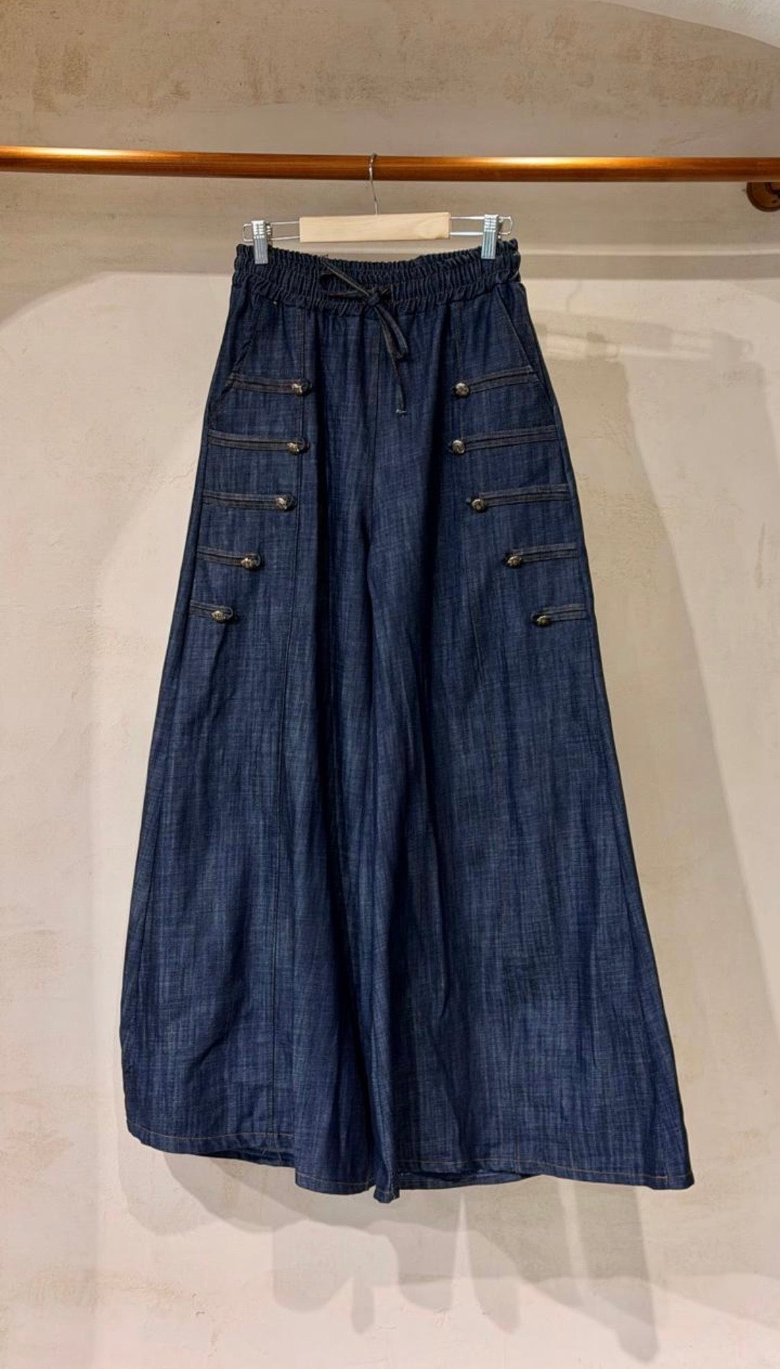 2706 Made In Italy Onesize Napoleon Wide Leg Pant