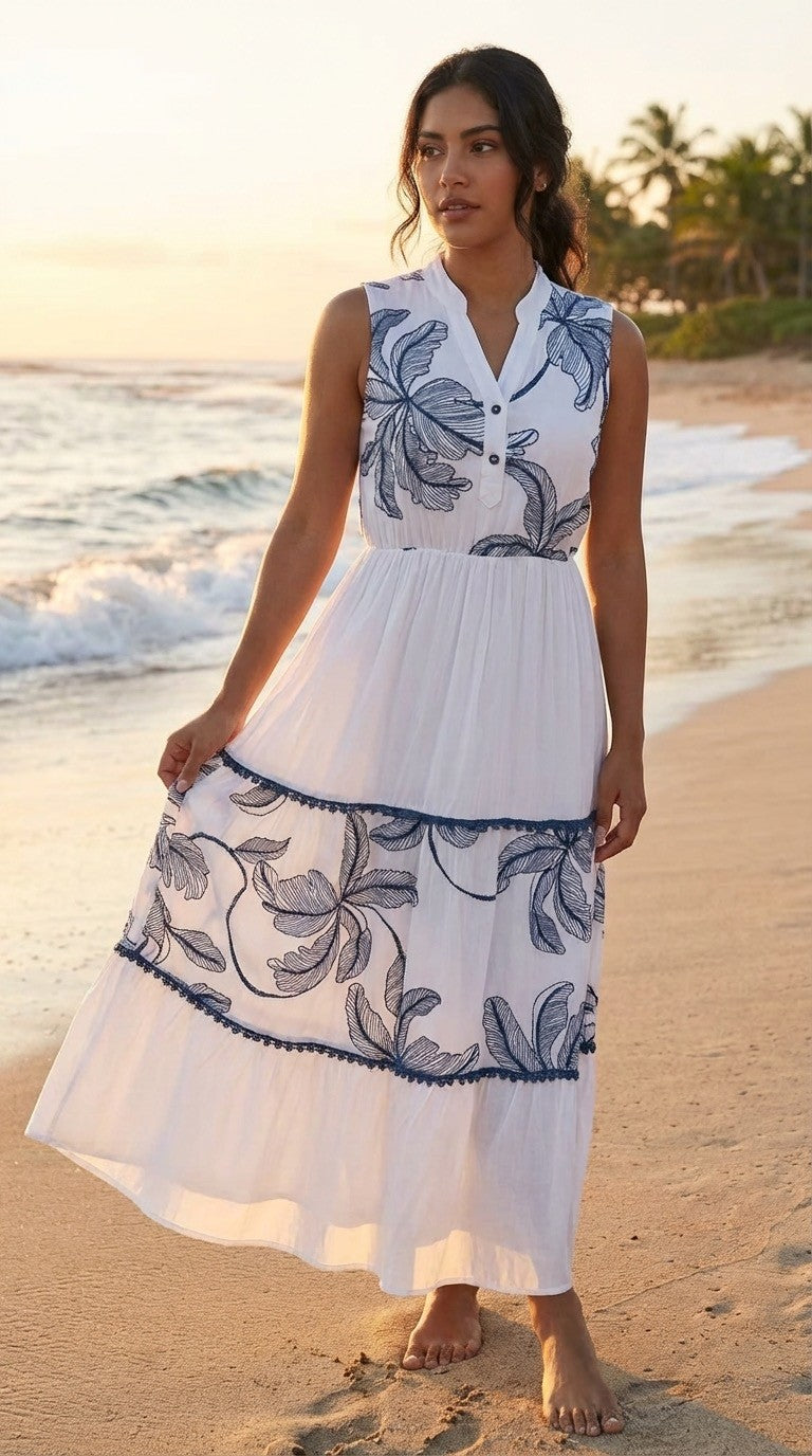 2433 Maxi Floral Dress