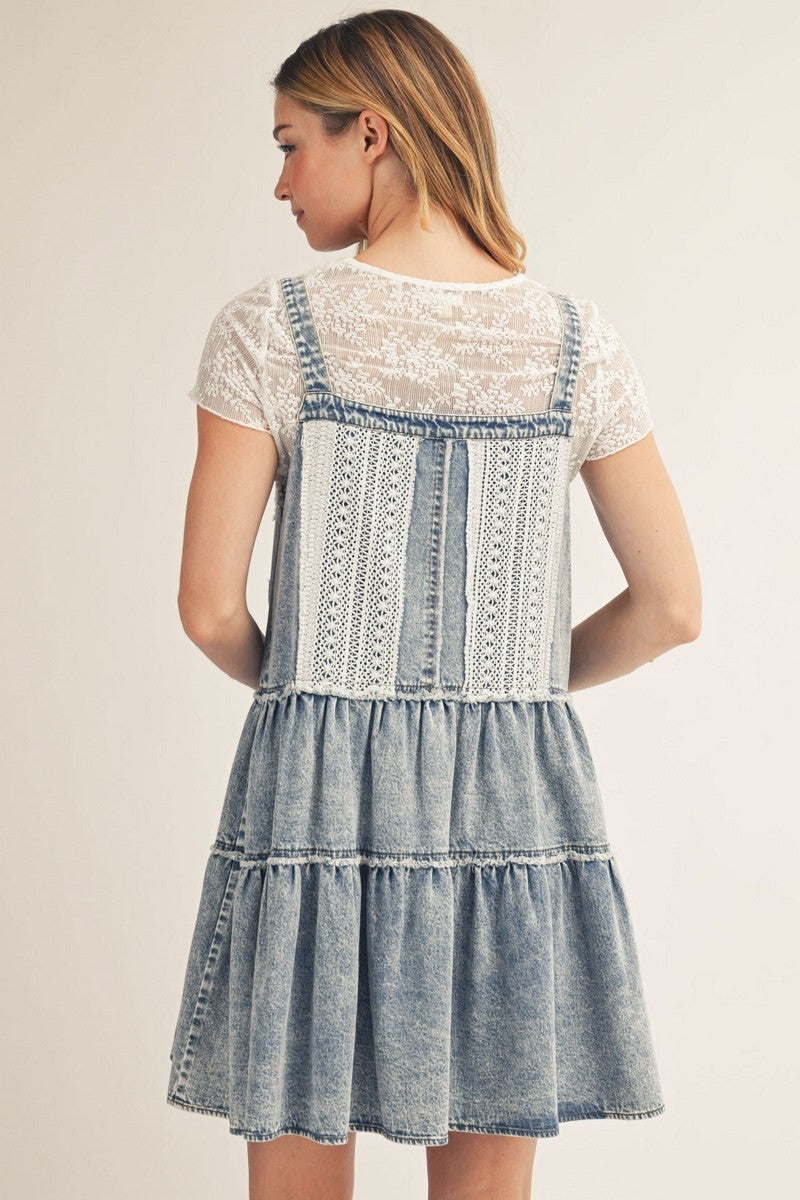 2279 Overall Lace Dress