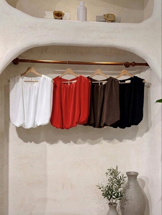 2601 Made In Italy Satin Muscle Top