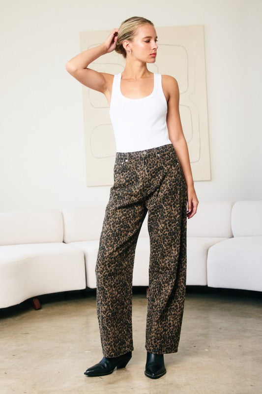1864 Leopard Barrel Pant