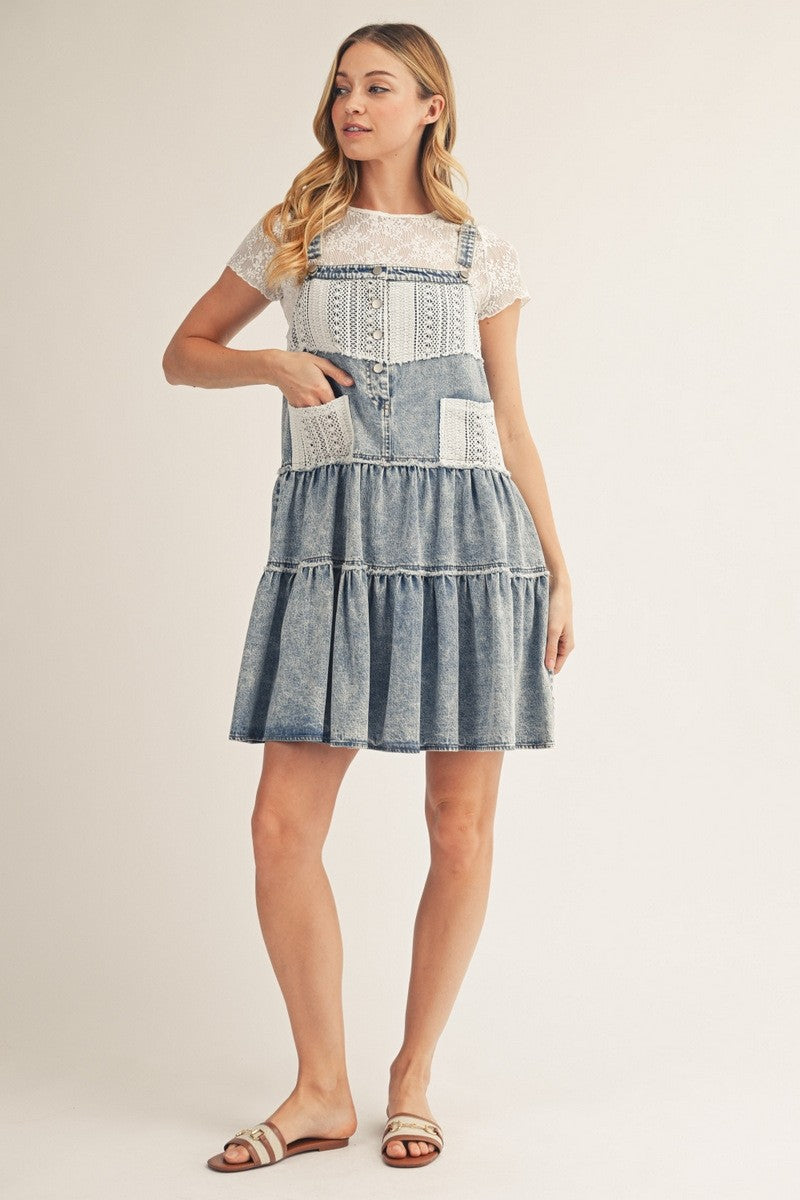 2279 Overall Lace Dress