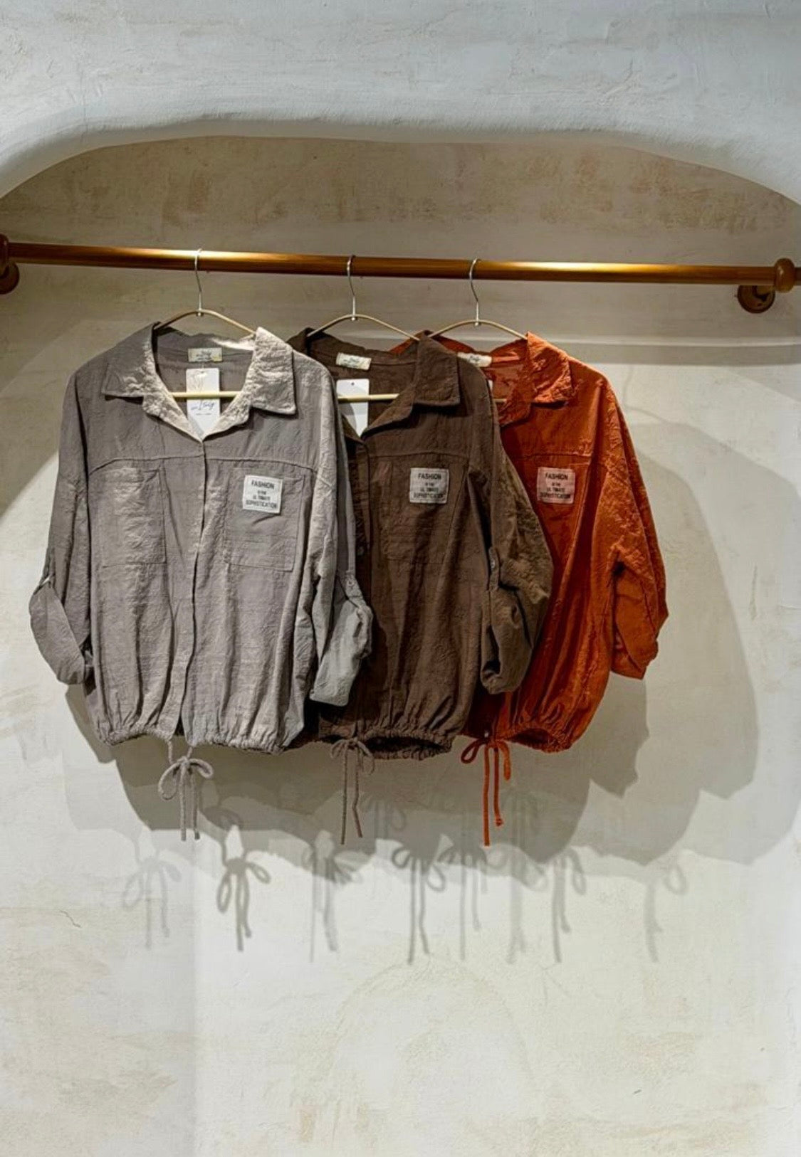 2597 Onesize Made In Italy Bubble Shirt
