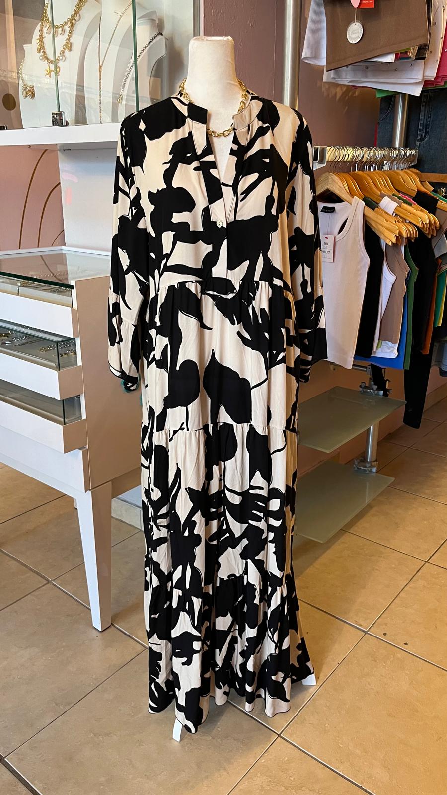 Italian Onesize Print Maxi Dress