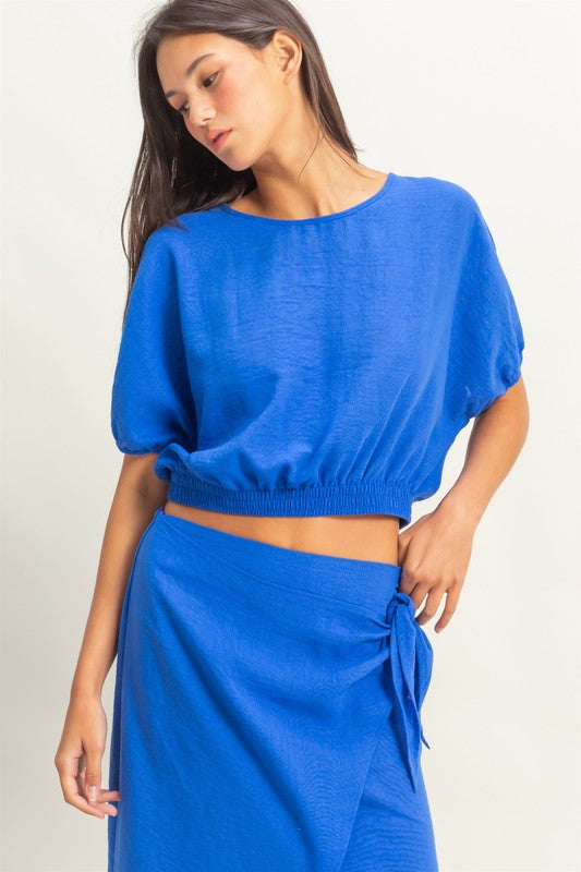 1374 Bubble Crop Top