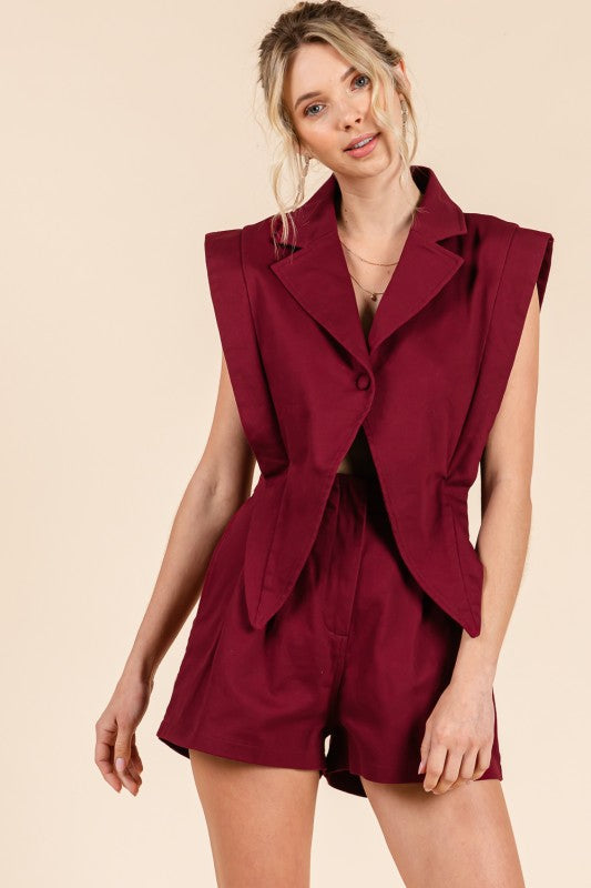 1644 Blazer Denim Romper