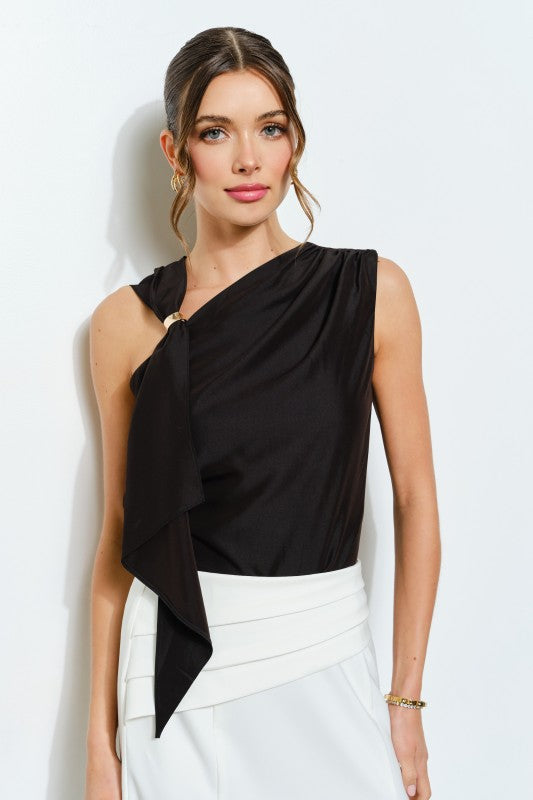 1806 Asymetrical Black Top