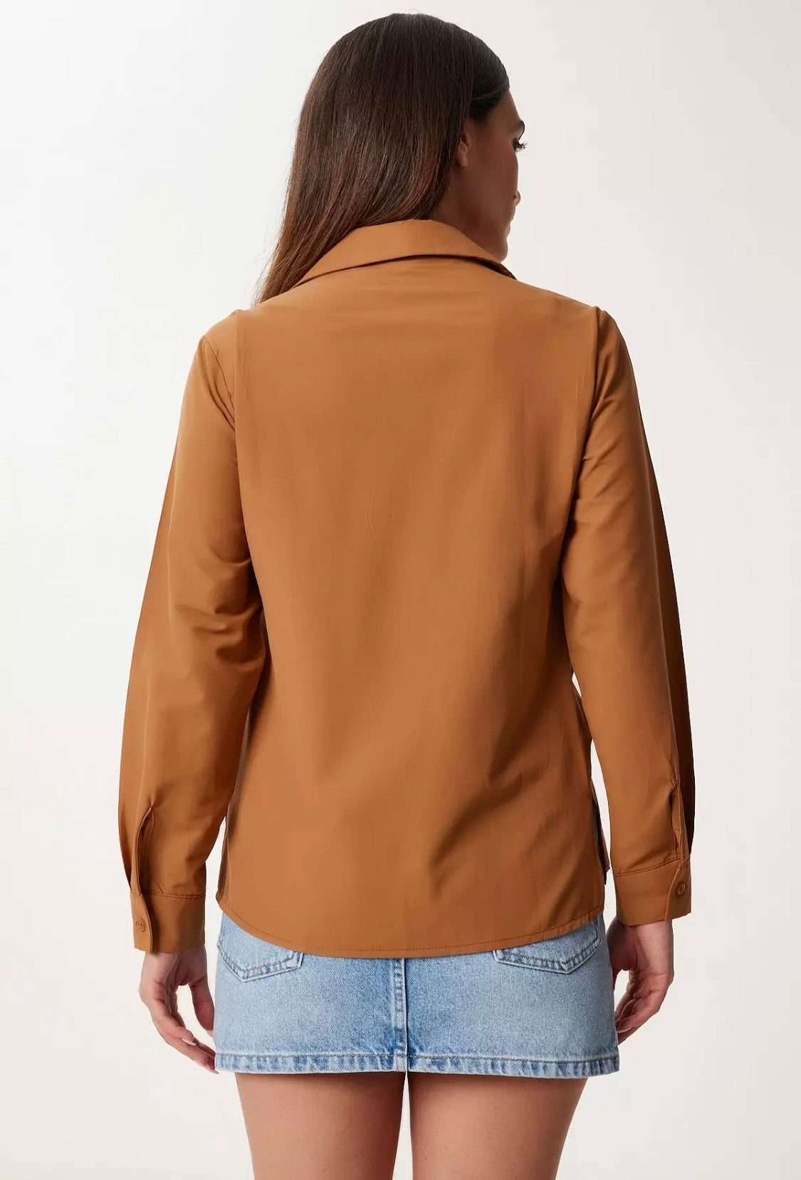 1826 Gold Button Wrap Shirt