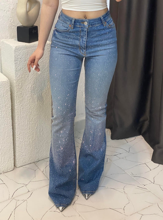 1783 Rhinestones Denim Pant