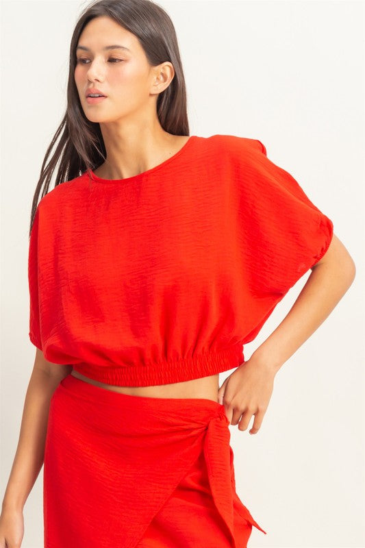 1374 Bubble Crop Top