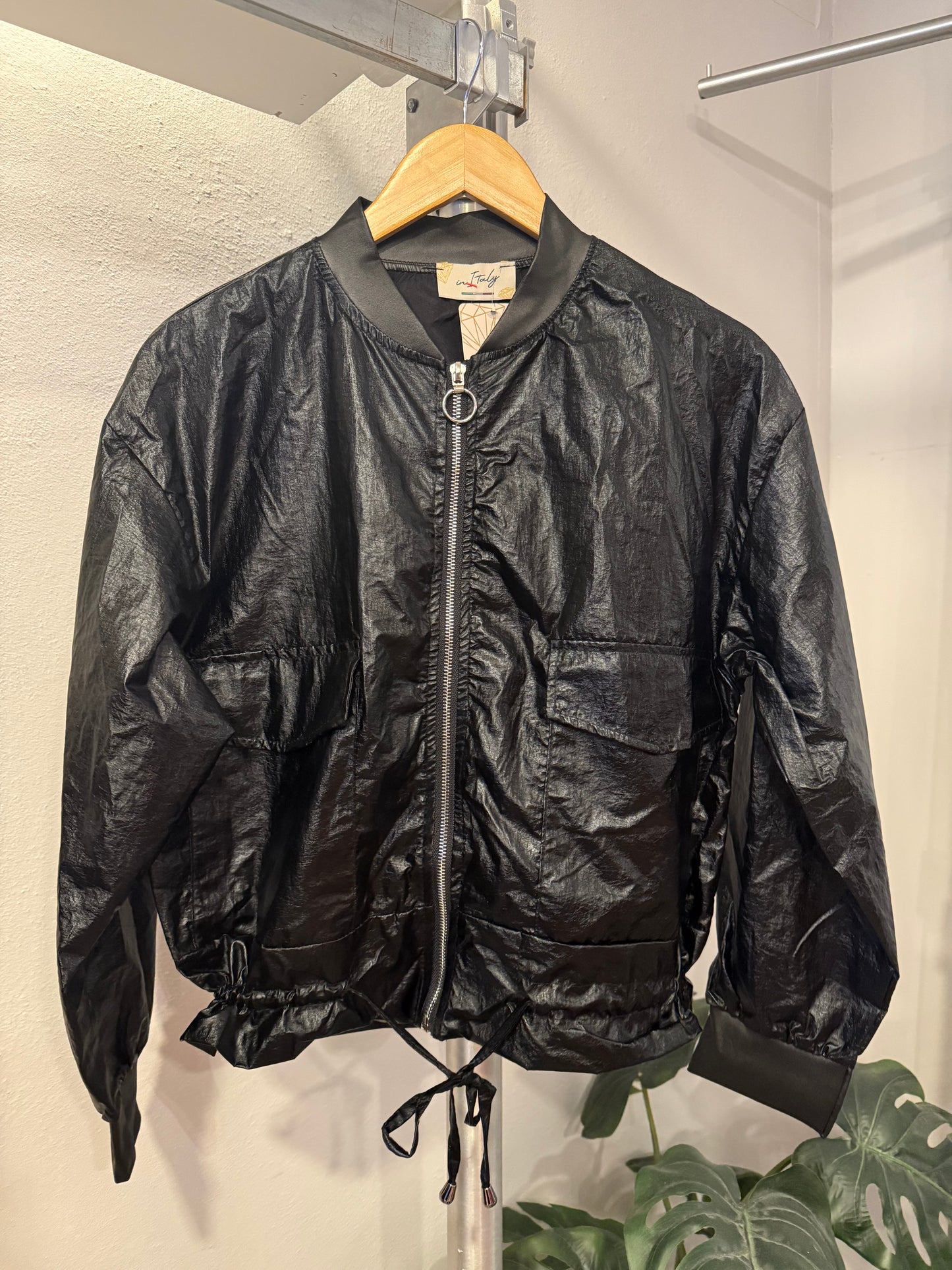 Onesize Metallic Bomber Jacket