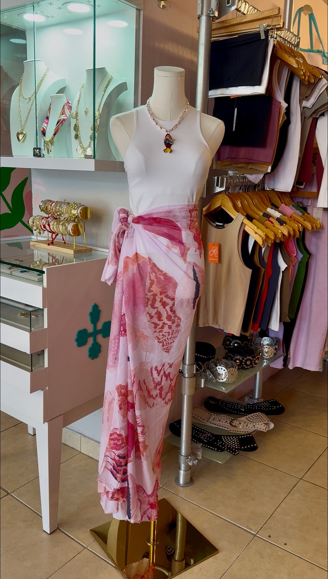 2407 Mesh Pareo 40X60 Stretch Skirt or Dress