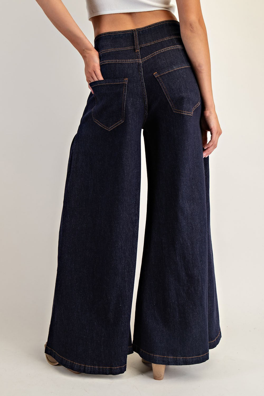 2220 Dark Denim Wide Leg Pant