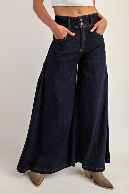2220 Dark Denim Wide Leg Pant