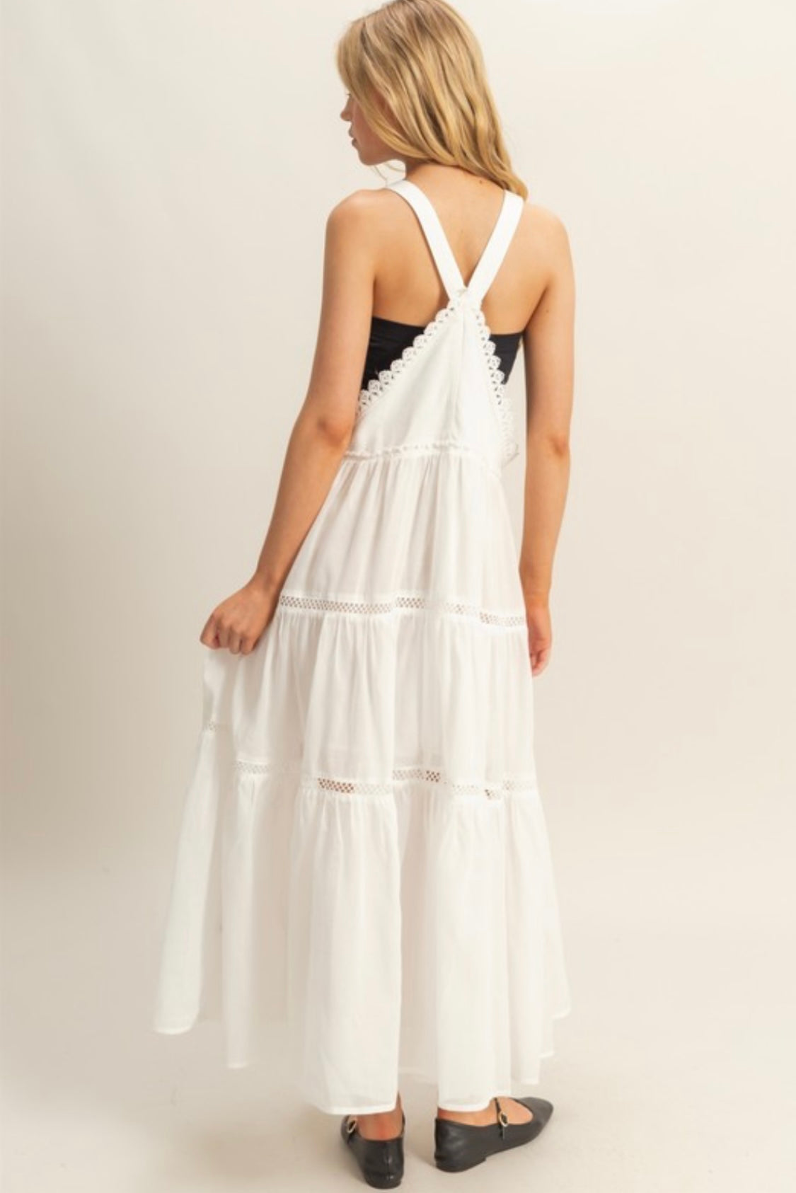 1439 Trim Overall Dress