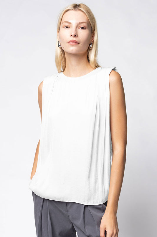 2288 Padded Shoulder Top