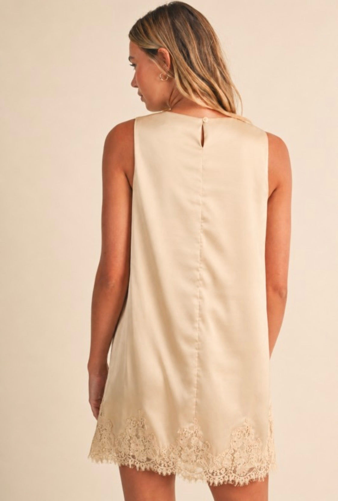 2653 Satin Lace Dress