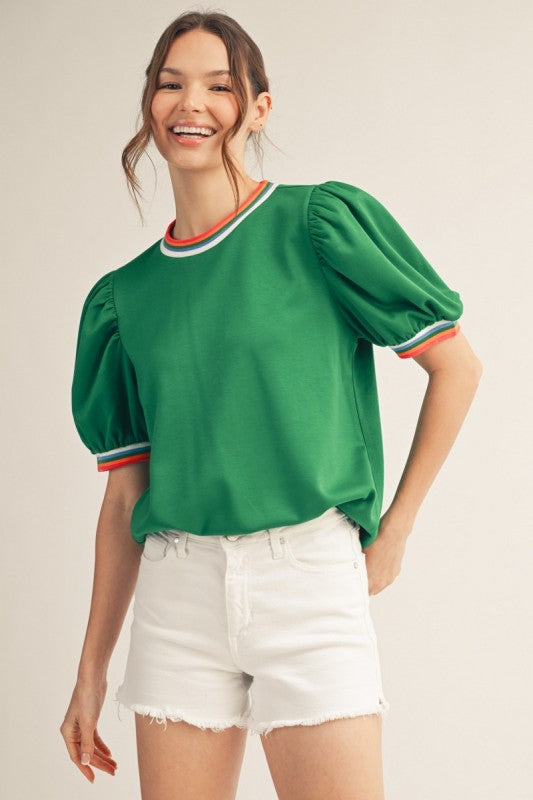 2206 Multi Color Trim Shirt