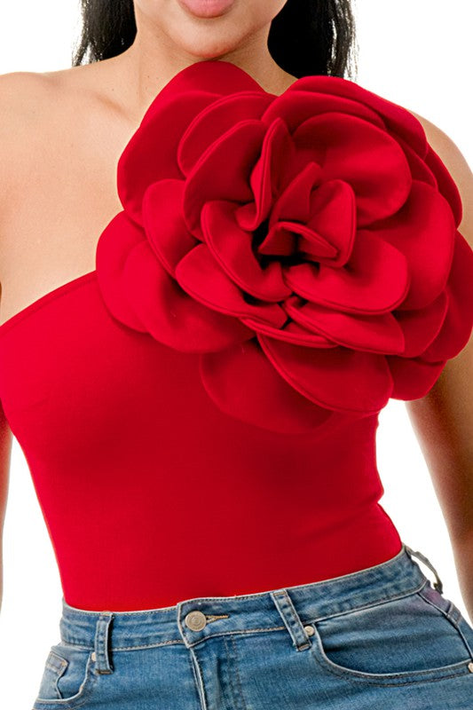 1025 Big Flower Bodysuit