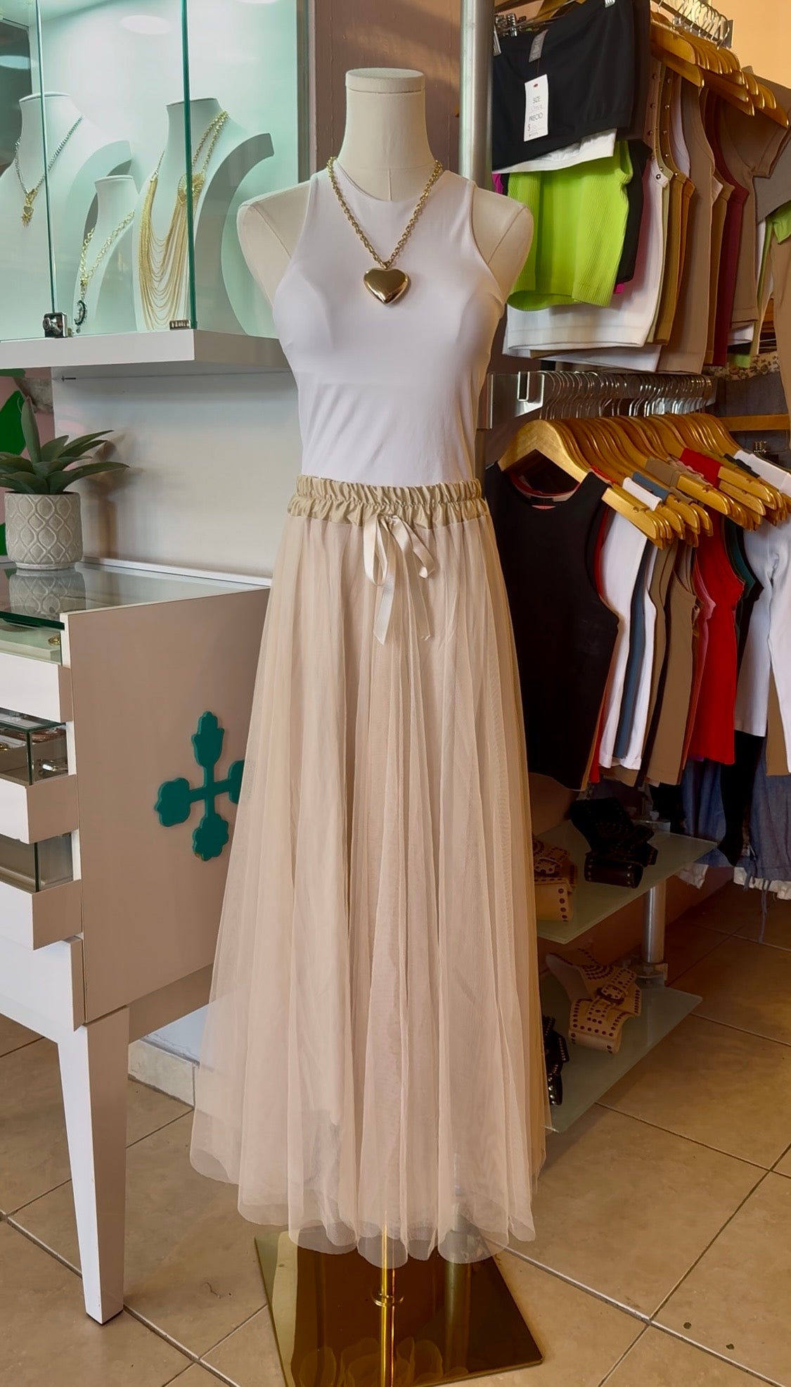 1754 Italian Onesize Tull Skirt