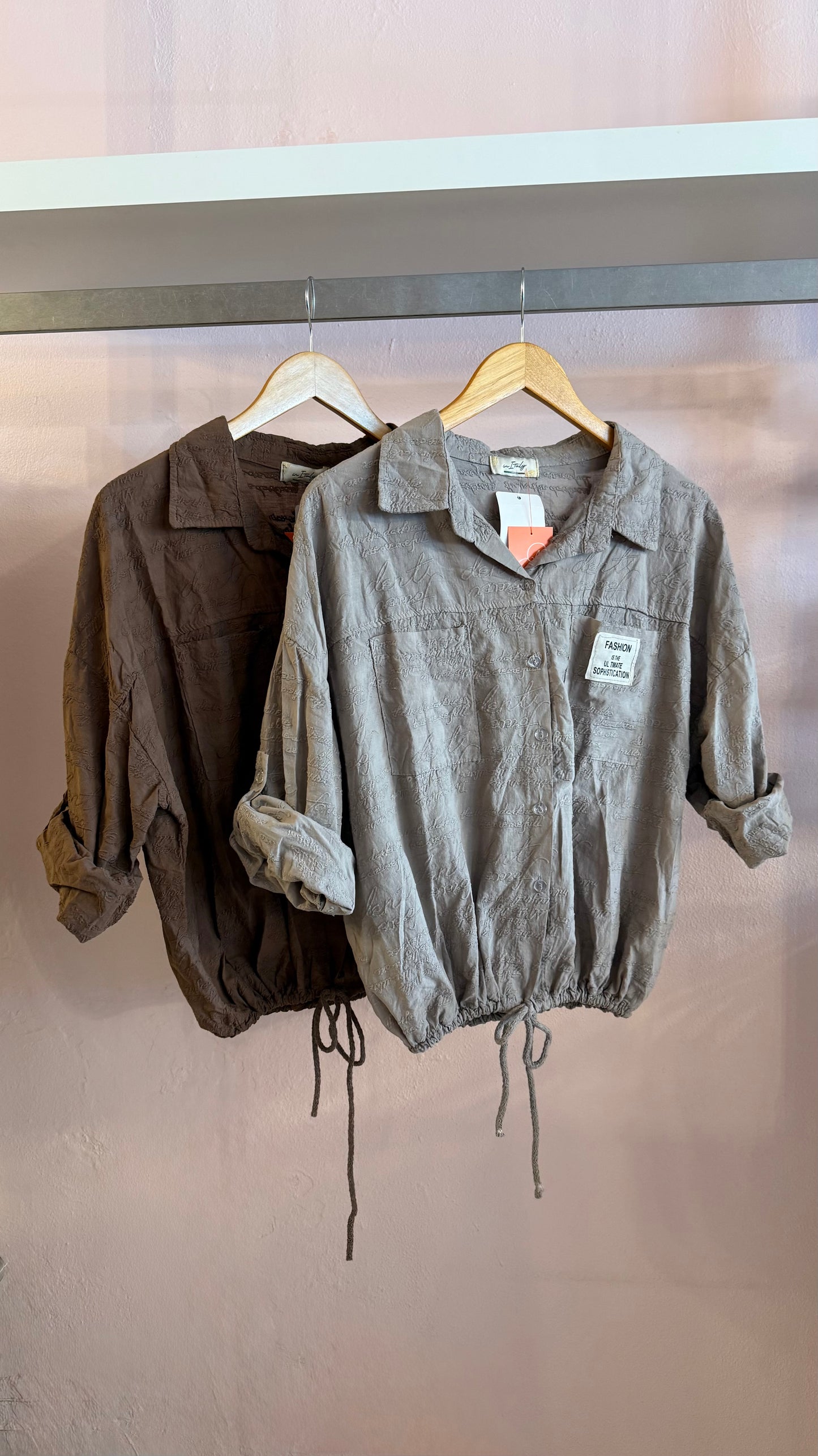 2597 Onesize Made In Italy Bubble Shirt