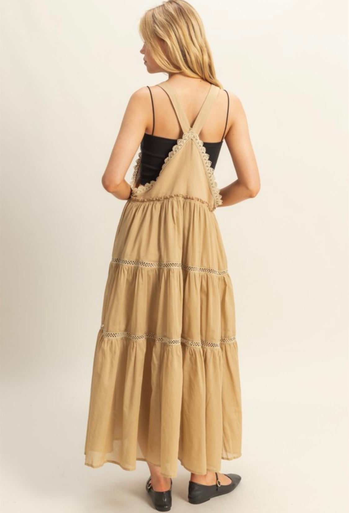 1439 Trim Overall Dress