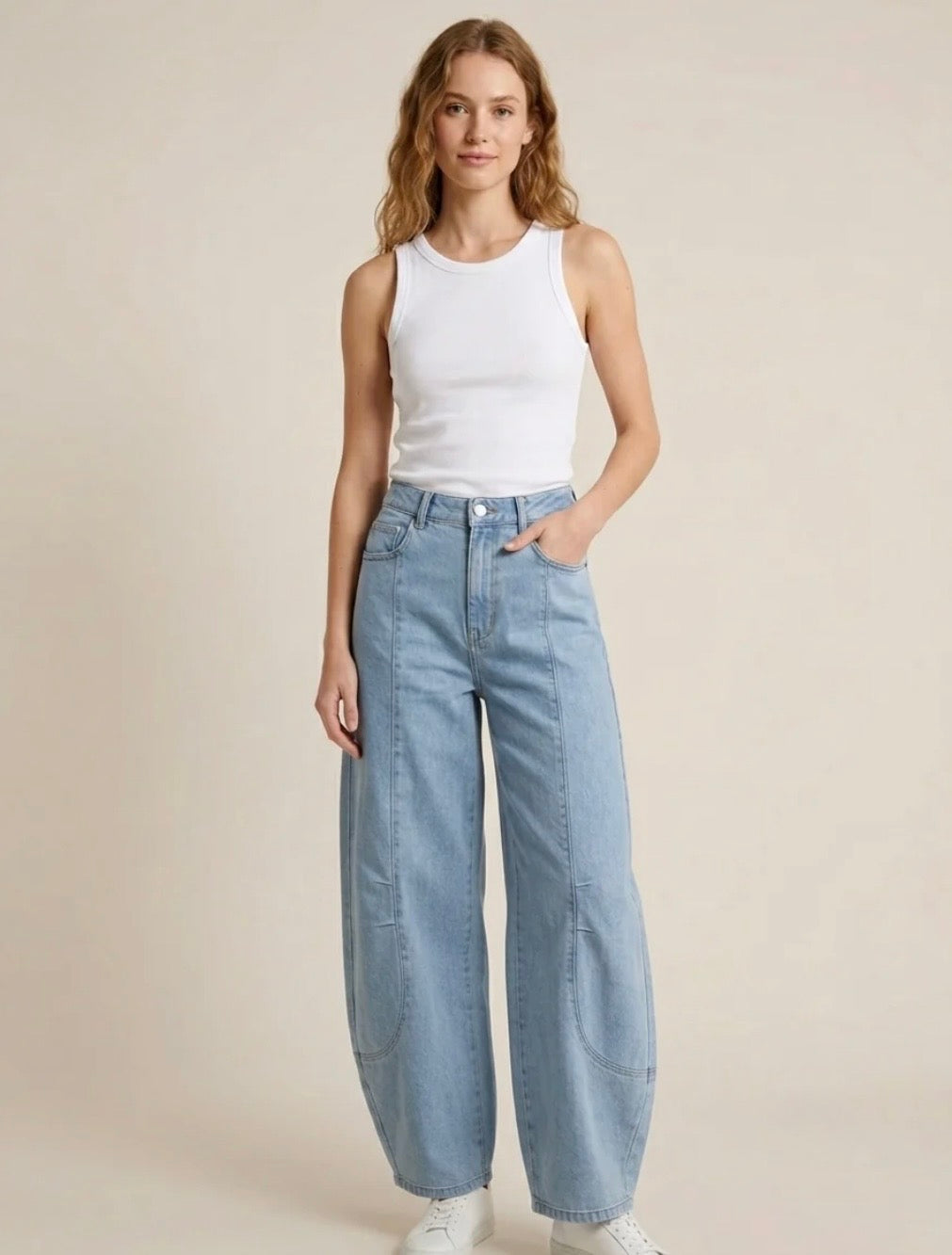 2532 Denim Barrel Pant
