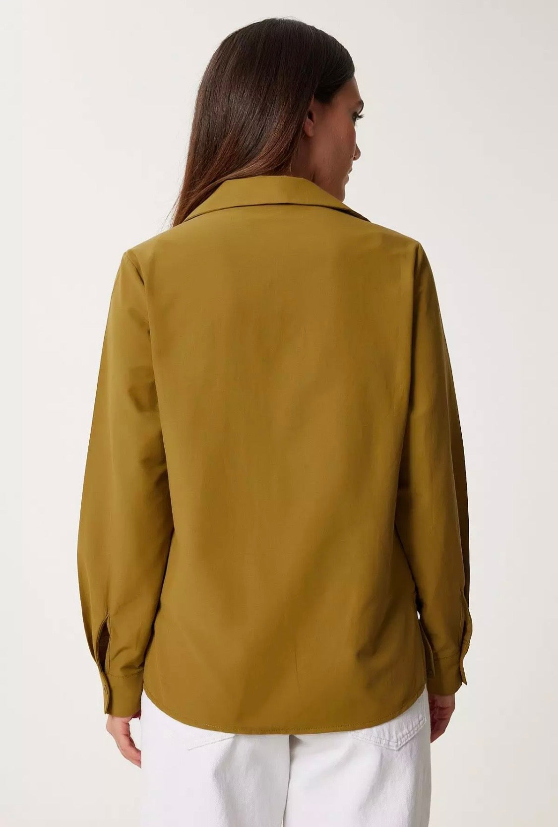 1826 Gold Button Wrap Shirt