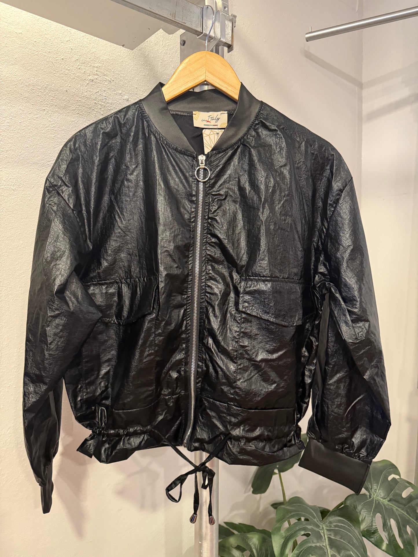 Onesize Metallic Bomber Jacket