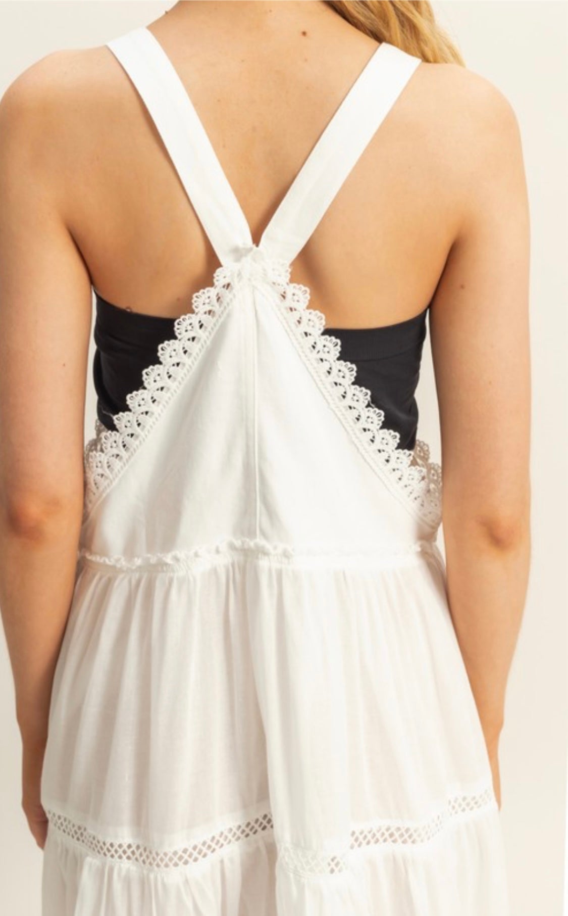 1439 Trim Overall Dress