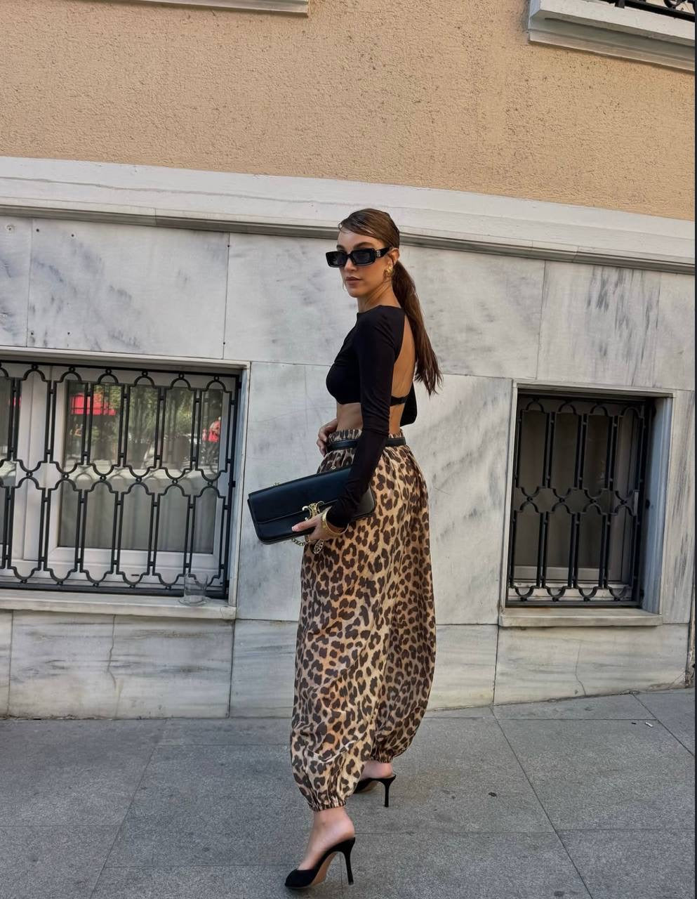 1821 Leopard Print Aladdin Pant