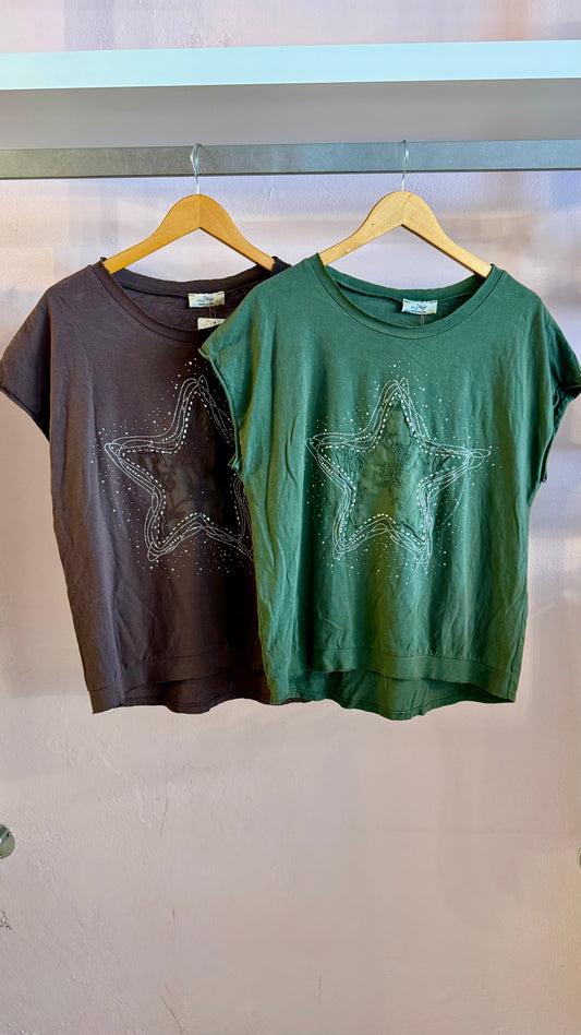 2604 Made In Italy Star T-Shirt
